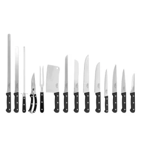 SABATIER TROMPETTE Couteau De Chef 20 Cm En Acier 5Cr15MoV + ABS Noir 9