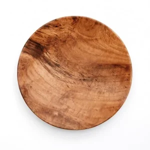 Bazar Bizar Grand Plat Rond En Bois De Teck 18