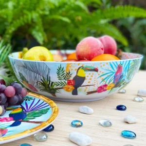 Les Jardins De La Comtesse Grand Saladier En Mélamine Imprimé Toucans 9
