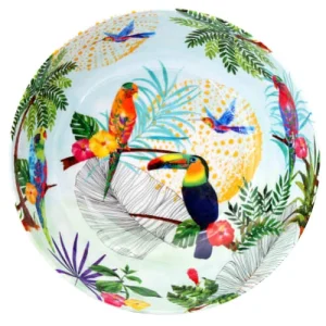 Les Jardins De La Comtesse Grand Saladier En Mélamine Imprimé Toucans 11