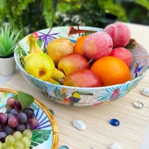 Les Jardins De La Comtesse Grand Saladier En Mélamine Imprimé Toucans 13