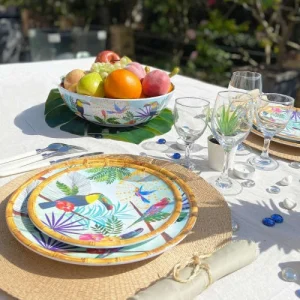 Les Jardins De La Comtesse Grand Saladier En Mélamine Imprimé Toucans 15