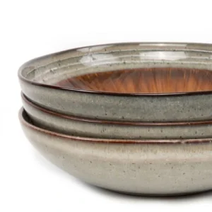 Bazar Bizar Grande Assiette à Pâtes En Grès Lot De 4 16