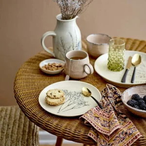 Bloomingville Grande Assiette En Grès Beige 13