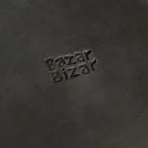 Bazar Bizar Grande Assiette En Terracotta Noire 13