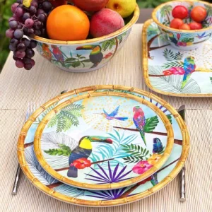 Les Jardins De La Comtesse Grande Assiette Plate En Mélamine 28 Cm Imprimé Toucans 7