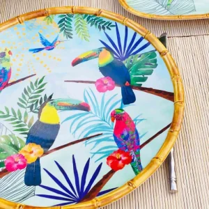 Les Jardins De La Comtesse Grande Assiette Plate En Mélamine 28 Cm Imprimé Toucans 9