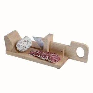 LIVOO Guillotine à Saucisson En Bois Beige 13