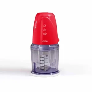 LIVOO Hachoir électrique Multifonction En Acier Inoxydable Rouge 18