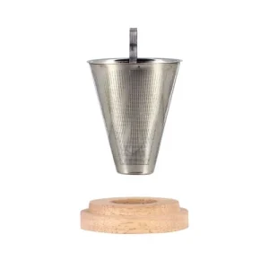 OGO Living Infuseur à Thé En Acier Inoxydable Avec Couvercle En Bois 12