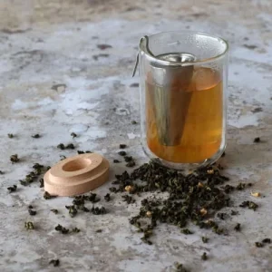 OGO Living Infuseur à Thé En Acier Inoxydable Avec Couvercle En Bois 18