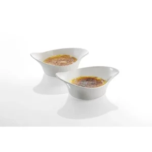 GEFU Lot De 2 Ramequin Pour Crème Brûlée En Porcelaine Blanc 12