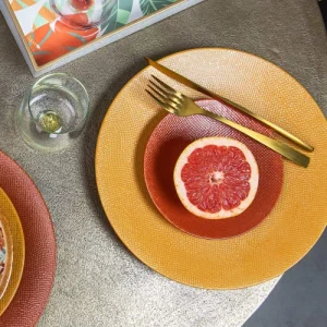 Table Passion Lot De 6 Assiettes à Pain Terra 16 Cm En Grès Orange 9