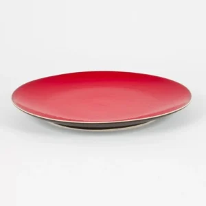 Table Passion Lot De 6 Assiettes Plate 27 Cm En Grès Rouge 7