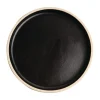 Olympia Lot De 6 Assiettes Plates Bord Droit 180 Mm Noire 13