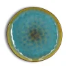 OGO Living Lot De 6 Assiettes Plates En Grès Bleu 27,5cm 7