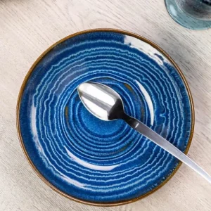Table Passion Lot De 6 Coupelle 17 Cm En Faïence Bleu 6