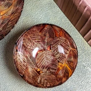 Table Passion Lot De 6 Coupelle 17 Cm En Verre Marron 6