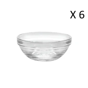 Duralex Lot De 6 – Coupelle Empilable 20,5 Cl En Verre Trempé Transparent 15