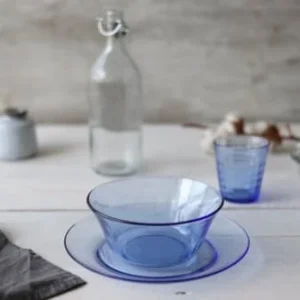 Duralex Lot De 6-Coupelle Tulipe 25cl En Verre Trempé Teinté Bleu Marine 8