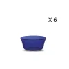 Duralex Lot De 6-Coupelle Tulipe 25cl En Verre Trempé Teinté Bleu Saphir 22