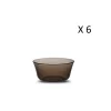 Duralex Lot De 6-Coupelle Tulipe 25cl En Verre Trempé Teinté Sepia 16