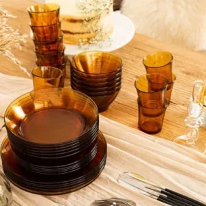Duralex Lot De 6-Coupelle Tulipe 25cl En Verre Trempé Teinté Vermeil 13