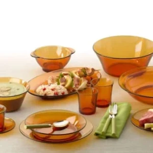 Duralex Lot De 6-Coupelle Tulipe 25cl En Verre Trempé Teinté Vermeil 15