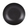 Table Passion Lot De 6 Grande Assiettes Creuse Vesuvio 25 Cm En Grès Noir 10
