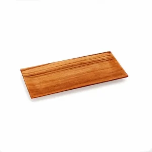 Bazar Bizar Petite Assiette à Sushi Rectangulaire En Bois De Teck 7