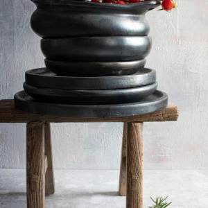 Bazar Bizar Petite Assiette En Terracotta Noire 16
