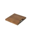 LANADECO Planche à Découper Carrée Bois De Manguier Marron 30x30cm 10