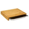Five Simply Smart Planche à Découper En Bambou Avec Bac Inox – 35x28x5.5cm 11