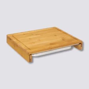Five Simply Smart Planche à Découper En Bambou Avec Bac Inox – 35x28x5.5cm 11