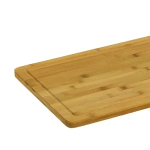 Wadiga Planche à Découper Rectangulaire Avec Rainure En Bambou 40x30cm 7