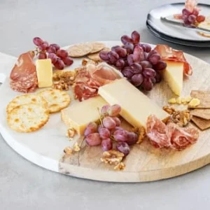 Masterclass Planche à Pagaie Ronde En Bois Et Marbre Marron Et Gris 10
