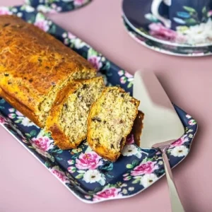 Table Passion Plat à Cake 36 Cm En Porcelaine Gris 9