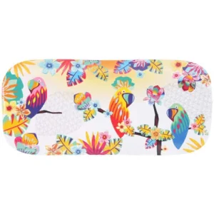 Les Jardins De La Comtesse Plat à Cake Rectangulaire En Mélamine 37,5 Cm Avec Motif Perroquet 7