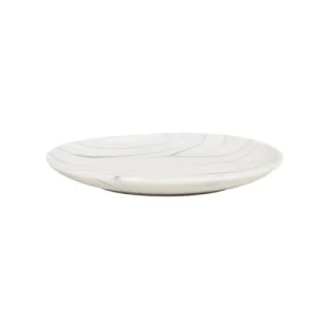 Maisons Du Monde Plat à Tapas En Grès Blanc Et Bleu Effet Marbré 6