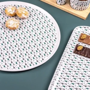 Table Passion Plat à Tarte 35 Cm En Porcelaine Décoré 12