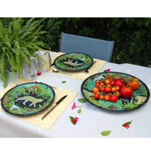 Les Jardins De La Comtesse Plat De Service Rond En Mélamine Avec Des Motifs Jungle 35,5 Cm 6