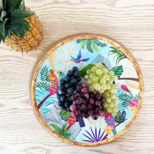 Les Jardins De La Comtesse Plat De Service Rond En Mélamine Imprimé De Toucans 7