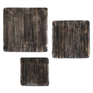 Zago Plat Décoratif Carré En Bois De Manguier 21 Cm 9