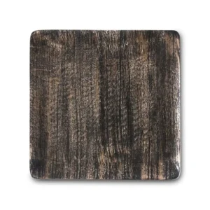 Zago Plat Décoratif Carré En Bois De Manguier Noir 25 Cm 13