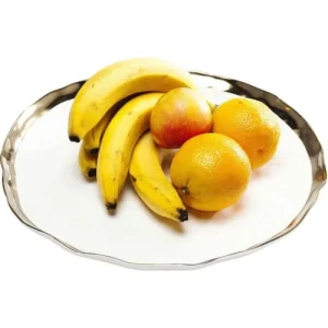 Kare Design Plat En Porcelaine Blanche Et Dorée D38 9