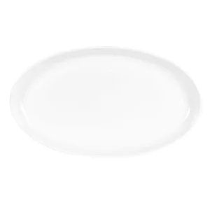 Maisons Du Monde Plat Ovale En Porcelaine Blanche 6