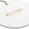 Artesa Plateau De Fromage Ronde Avec Ecriture En Marbre Blanc&doré 8