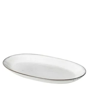 Broste Copenhagen Plateau De Service Céramique Beige 17x30cm 8