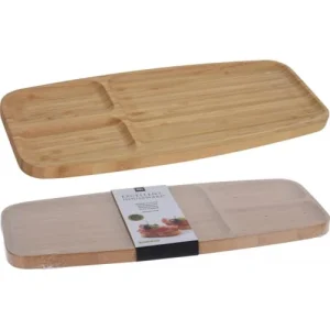 Wadiga Plateau De Service/plat De Présentation En Bambou 39x16cm 6