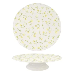 Blanc Mariclo Présentoir à Gâteau En Céramique Multicolore H8 6